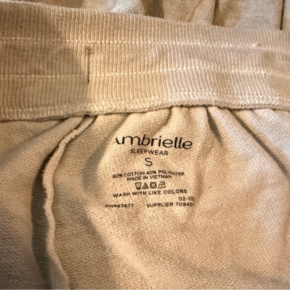 Ambrielle Sleepwear Grey Capri Joggers S Small - Picture 4 of 6